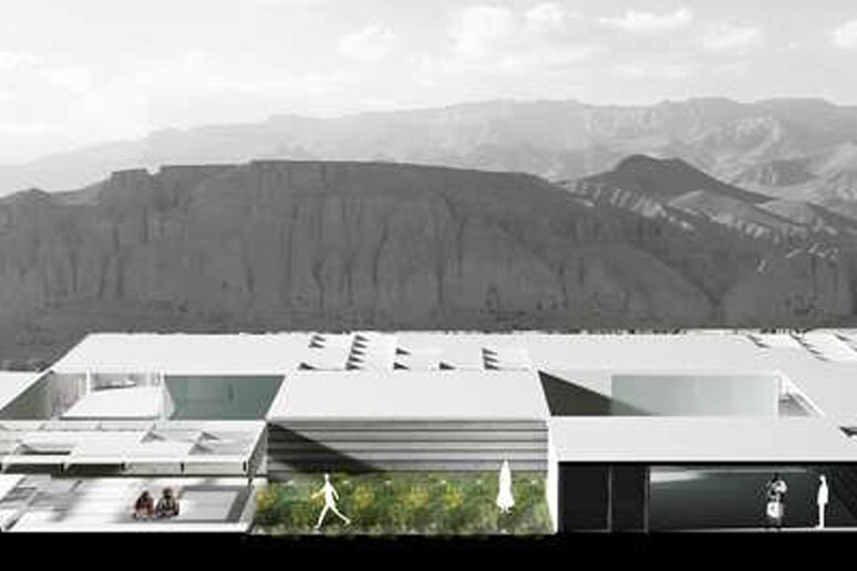 Immagine relativa al progetto per il "Bamiyan cultural center" voluto dall 'Unesco (Foto da studio Meem) -     RIPRODUZIONE RISERVATA