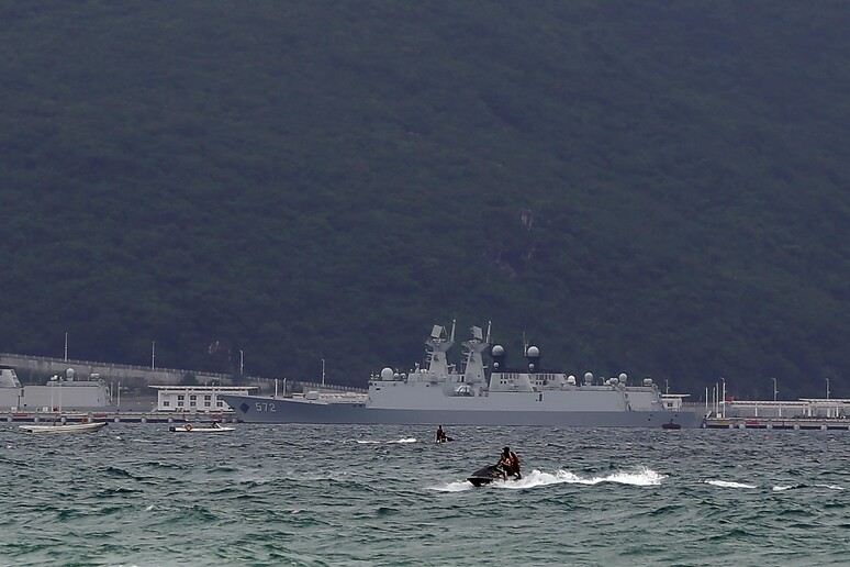 La fregata portamissili cinese Hengshui © ANSA/AP