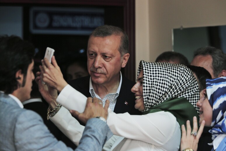 Erdogan al voto © ANSA/AP