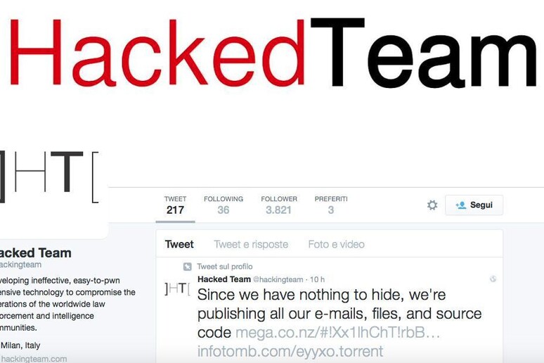 Hacking Team, siamo fuori controllo - RIPRODUZIONE RISERVATA
