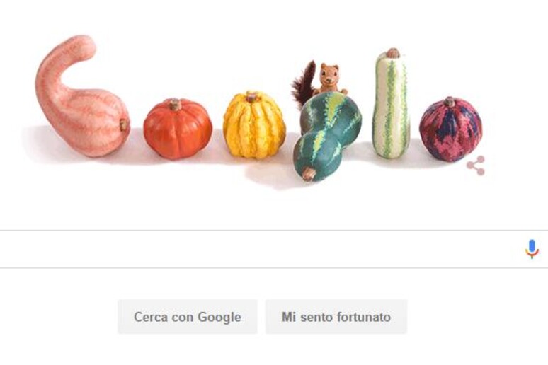 Il doodle di Google dedicato all 'equinozio - RIPRODUZIONE RISERVATA