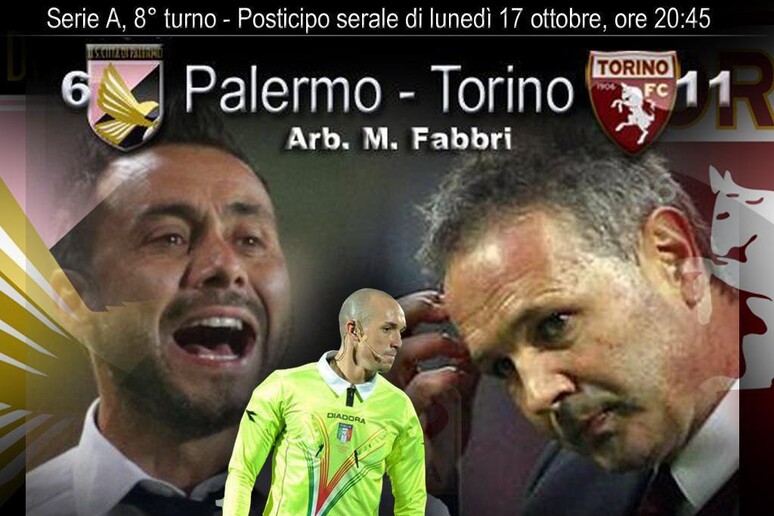 Serie A, ottavo turno: Palermo-Torino di lunedi ' sera (elaborazione) - RIPRODUZIONE RISERVATA