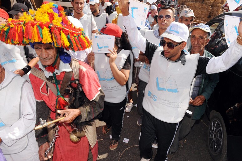 la campagna per le elezioni parlamentari in Marocco © ANSA/EPA