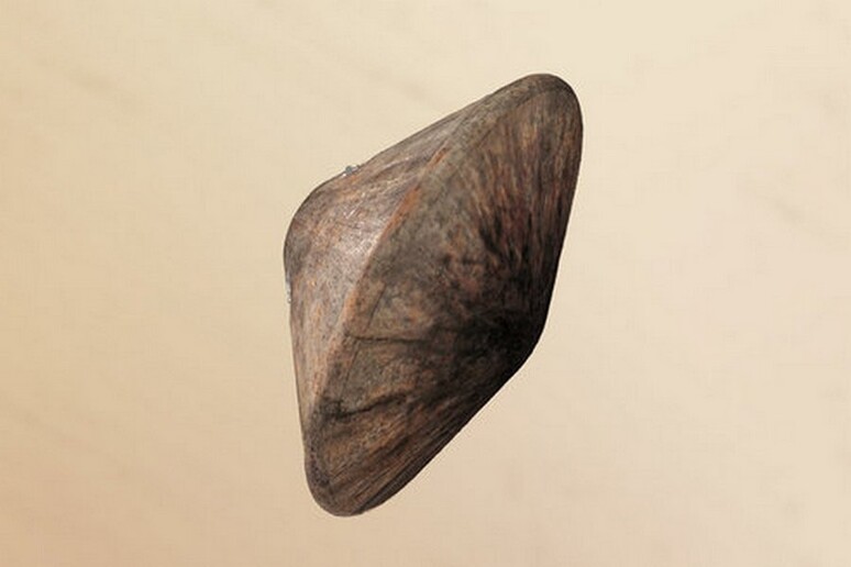 Rappresentazione artistica dello scudo termico di Schiaparelli durante la discesa (fonte: ESA) - RIPRODUZIONE RISERVATA