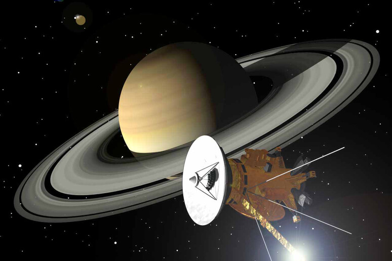 La sonda Cassini ha cominciato la serie di  'tutti ' negli aneggli di Saturno (fonte: NASA) - RIPRODUZIONE RISERVATA