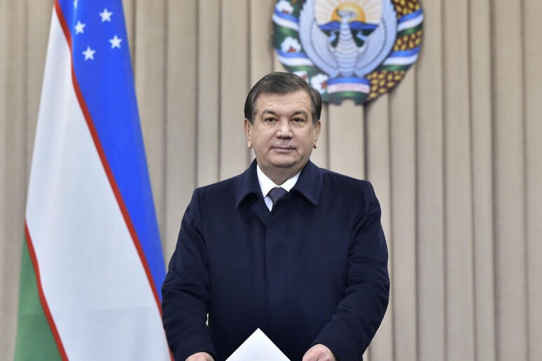 Il presidente Uzbeko Shavkat Mirziyoyev © ANSA/EPA