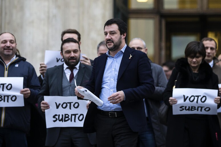 Salvini, subito al voto o in piazza - RIPRODUZIONE RISERVATA