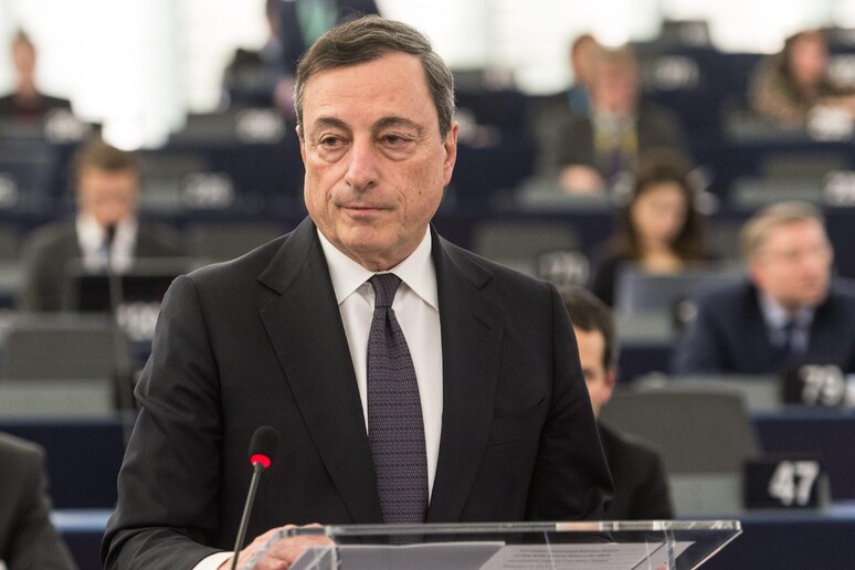 Draghi at the EP © ANSA/EPA