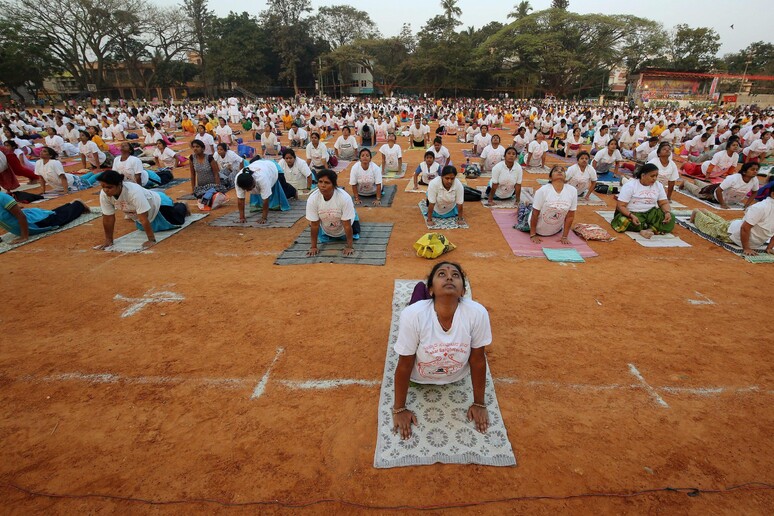 Bangalore Yogathon © ANSA/EPA