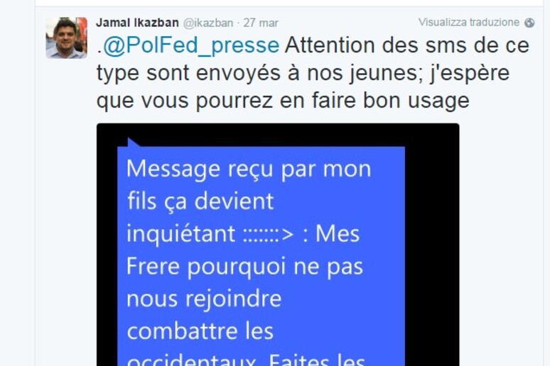 Bruxelles, tweet propaganda ISIS - RIPRODUZIONE RISERVATA