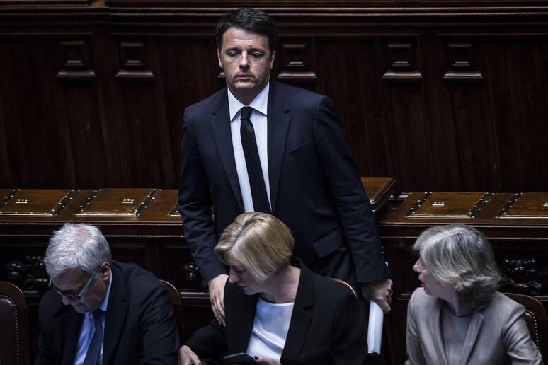 Italian PM Renzi during the general debate on the draft law on Constitutional Reforms -     ALL RIGHTS RESERVED