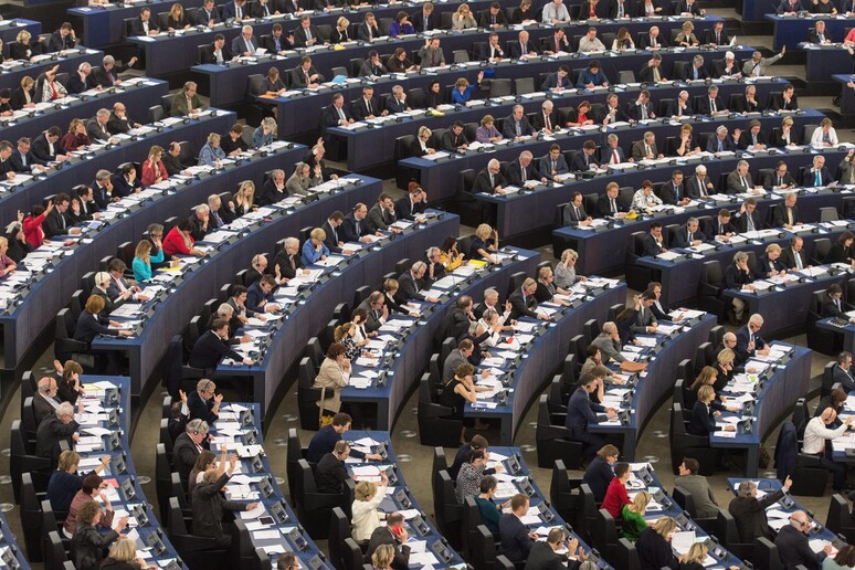 Il parlamento europeo riunito a Strasburgo © ANSA/EPA
