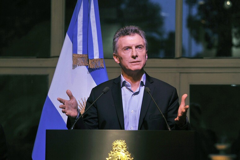 Il presidente argentino Macri © ANSA/EPA