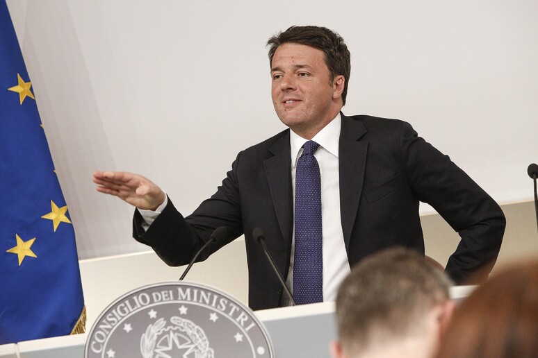 Matteo Renzi in una recente immagine - RIPRODUZIONE RISERVATA