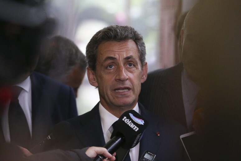 L 'ex presidente francese Nicolas Sarkozy © ANSA/EPA