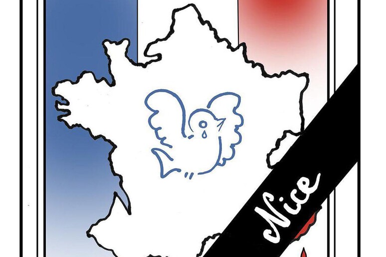 Nizza: come Charlie Hebdo, dopo strage tributo vignettisti - RIPRODUZIONE RISERVATA