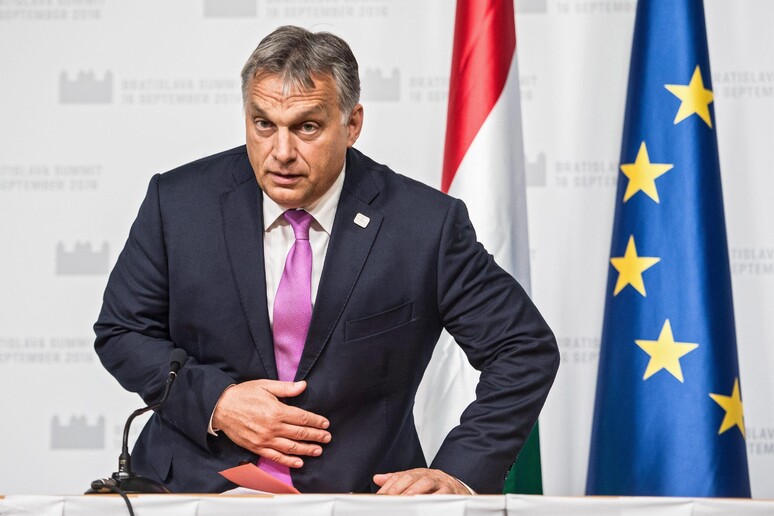 Il premier ungherese Orban © ANSA/EPA