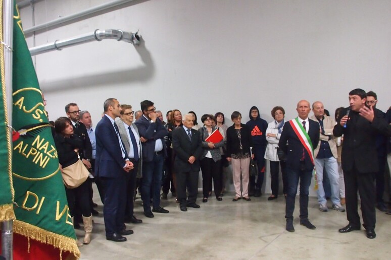Nicola Fiasconaro all 'inaugurazione dell 'area industriale del comune di Velasca - RIPRODUZIONE RISERVATA