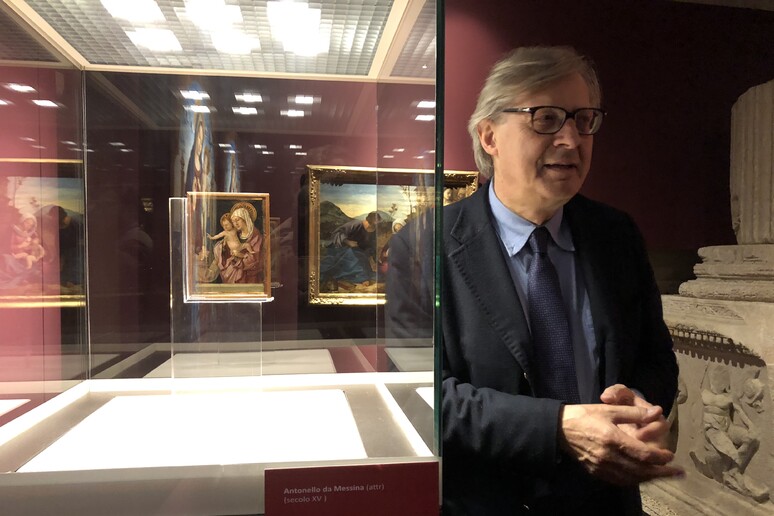 Vittorio Sgarbi, curatore della Mostra - RIPRODUZIONE RISERVATA