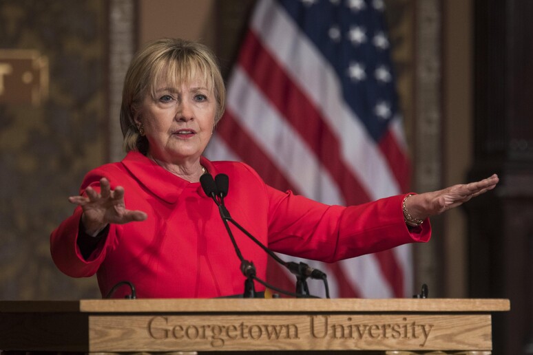 Hillary Clinton Speaks at Georgetown University © ANSA/EPA