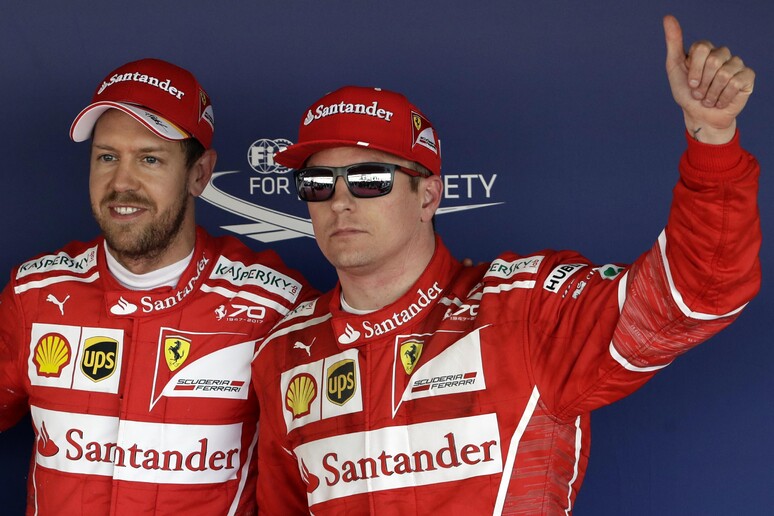 Sebastian Vettel e Kimi Raikkonen © ANSA/AP