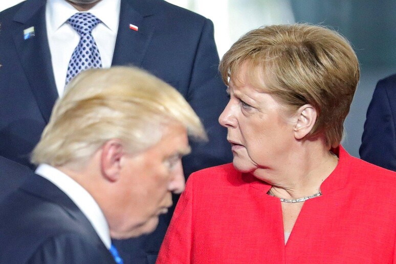 Donald Trump e Angela Merkel al vertice G7 di Taormina - RIPRODUZIONE RISERVATA