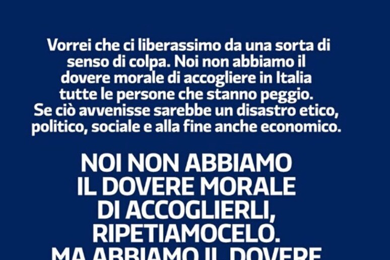 Matteo Renzi torna in un post su facebook sulla proposta del numero chiuso per i migranti - RIPRODUZIONE RISERVATA