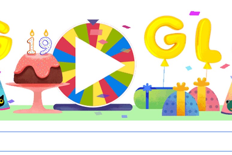 Google compie 19 anni, si auto-celebra in un doodle - RIPRODUZIONE RISERVATA