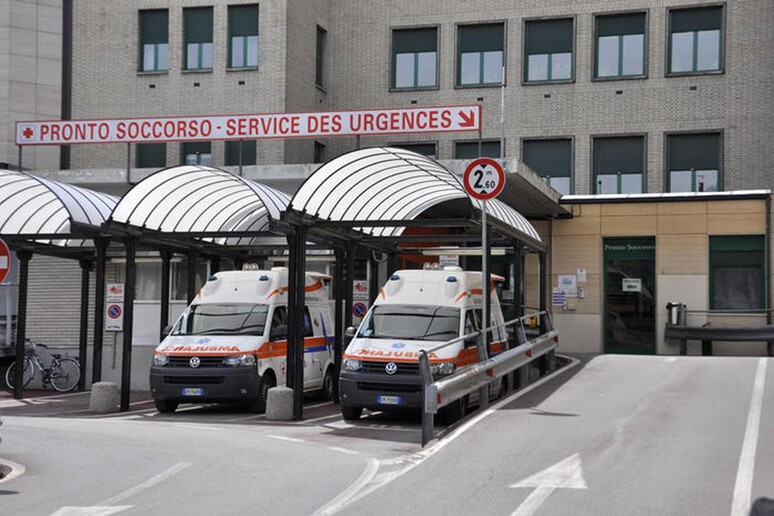 Il pronto soccorso dell 'ospedale Parini di Aosta - RIPRODUZIONE RISERVATA
