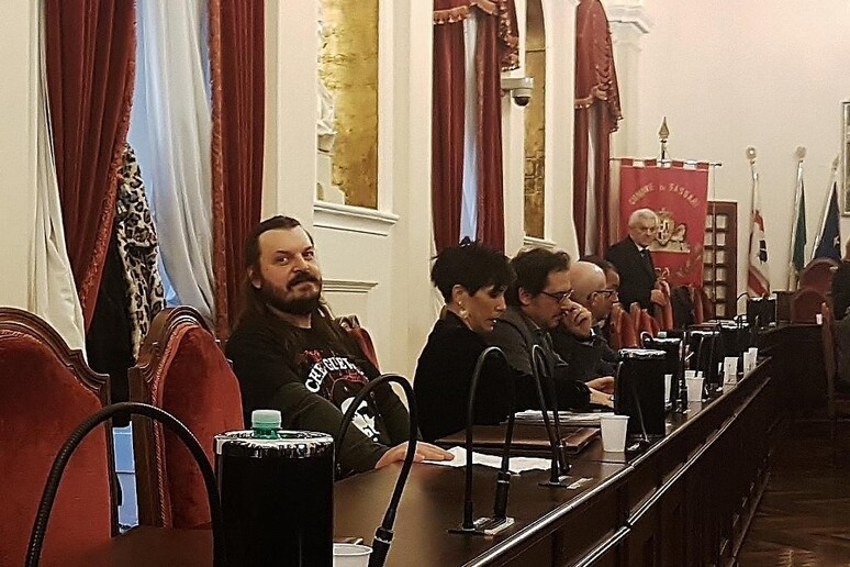 Marco Boscani (M5S) in Consiglio comunale Sassari - RIPRODUZIONE RISERVATA