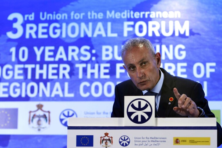 Il segretario generale dell 'UpM Nasser Kamel © ANSA/EPA
