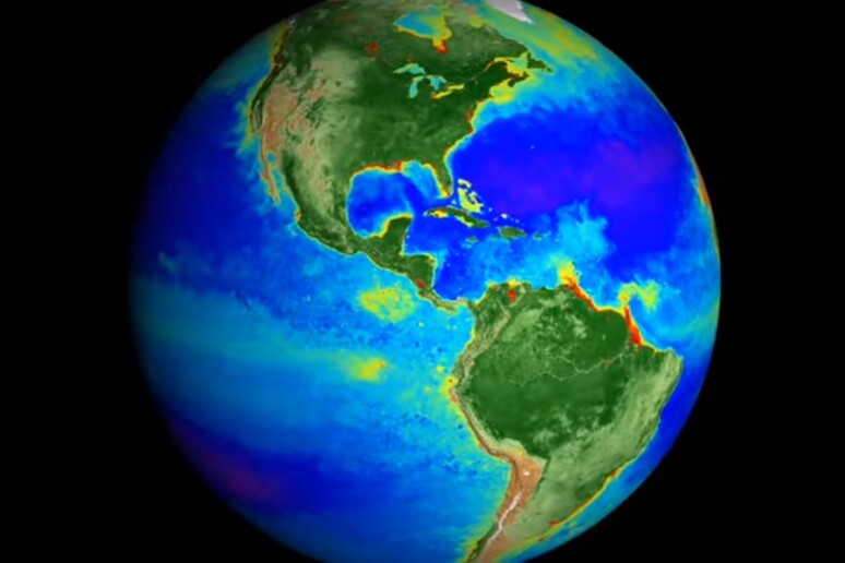 Nasa, in un video 20 anni di cambiamenti climatici (un frame del video) - RIPRODUZIONE RISERVATA