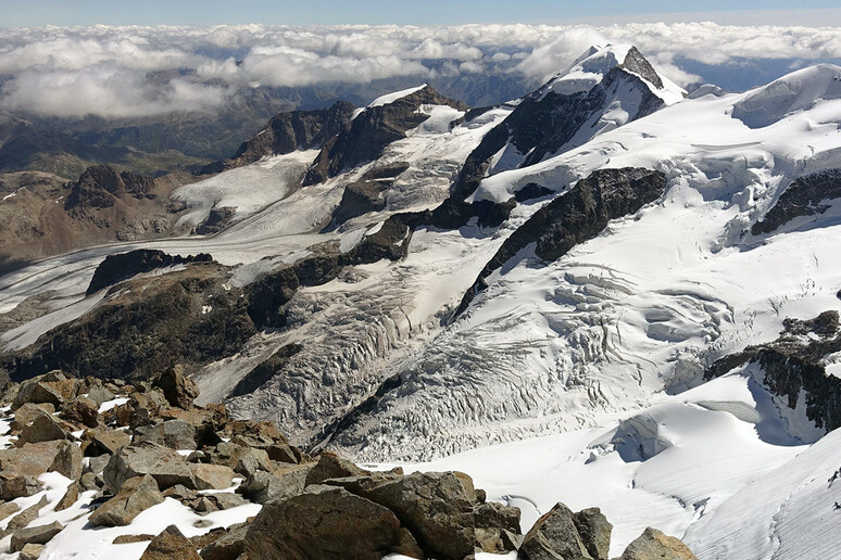 Soltanto la vetta delle Alpi oggi è coperta dai ghiacciai. Alcentro dell 'immagine il Piz Palù, nel cantone dei Grigioni (fonte: Peter Rüegg) - RIPRODUZIONE RISERVATA