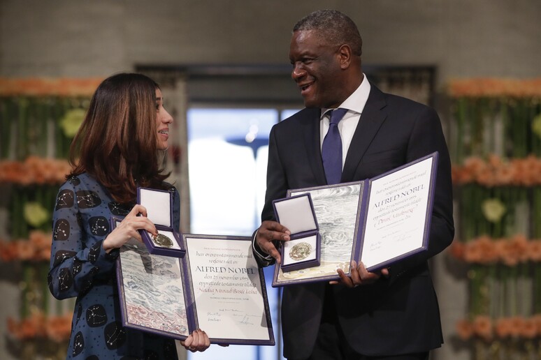Nadia Murad e Denis Mukwege (2018)