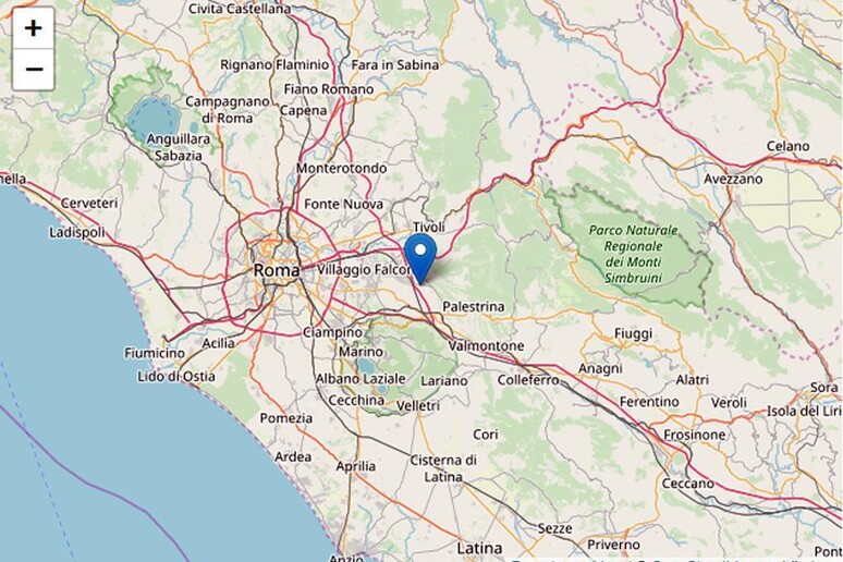 Terremoto di magnitudo 3.2 a 24 km da Roma - RIPRODUZIONE RISERVATA
