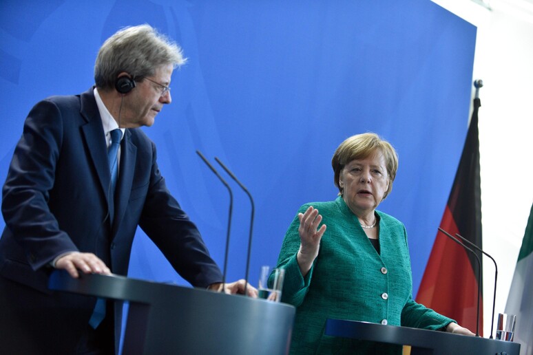 German chancellor Merkel meets Italian Prime Minister Gentiloni in Berlin © ANSA/EPA