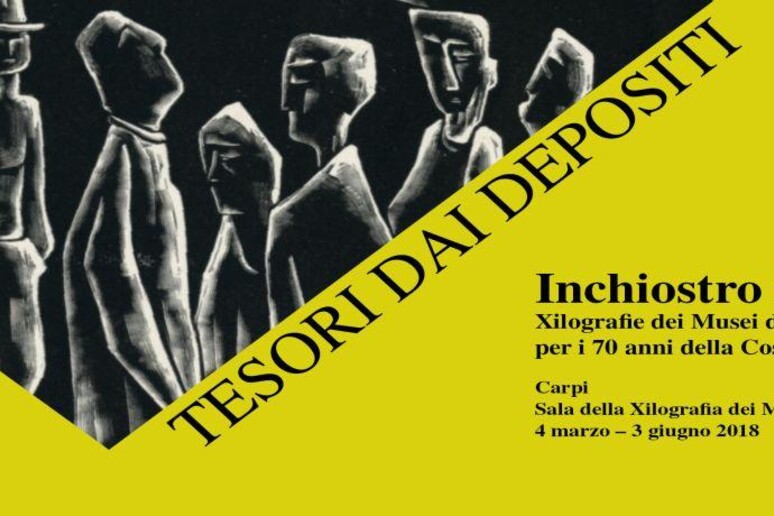 Il logo della mostra di xilografie a Carpi (Modena) - RIPRODUZIONE RISERVATA