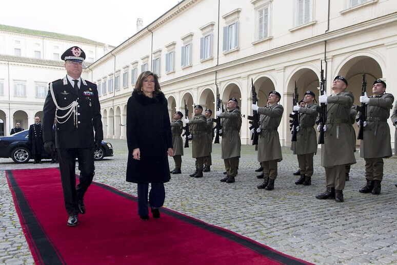 Maria Elisabetta Alberti Casellati fa il suo ingresso al Quirinale nel giorno in cui è stata eletta presidente del Senato - RIPRODUZIONE RISERVATA
