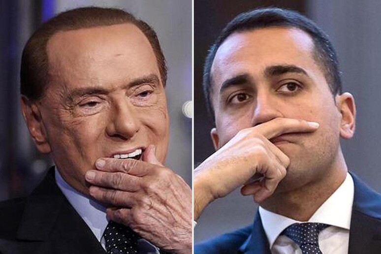 Berlusconi e Di Maio - RIPRODUZIONE RISERVATA