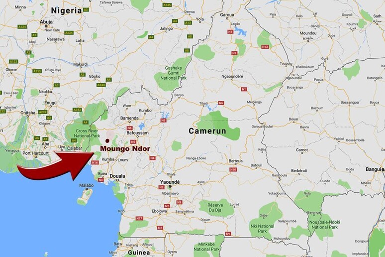 Il luogo del sequestro in Camerun - RIPRODUZIONE RISERVATA