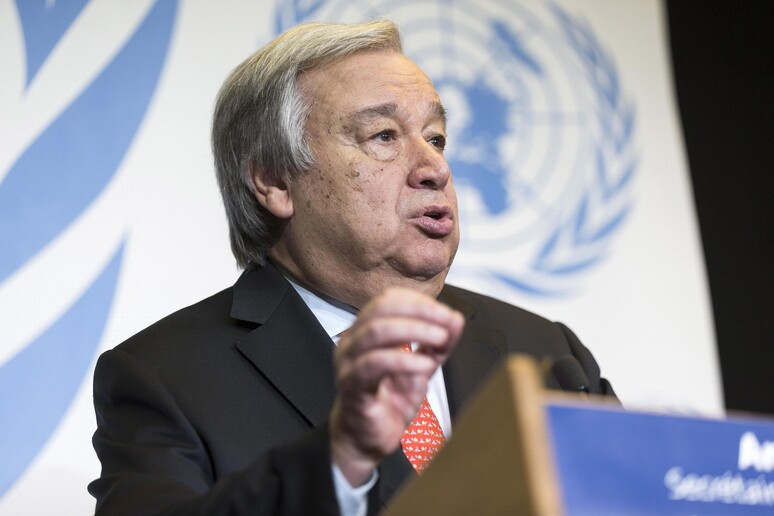 Il segretario generale dell 'Onu, Antonio Guterres © ANSA/EPA