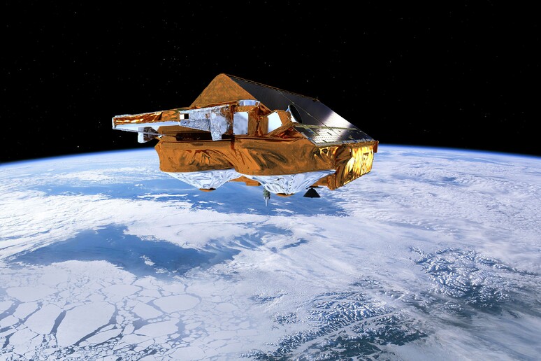 Il satellite europeo Cryosat-2, che misura lo spessore dei ghiacci (fonte: ESA/AOES Medialab) - RIPRODUZIONE RISERVATA