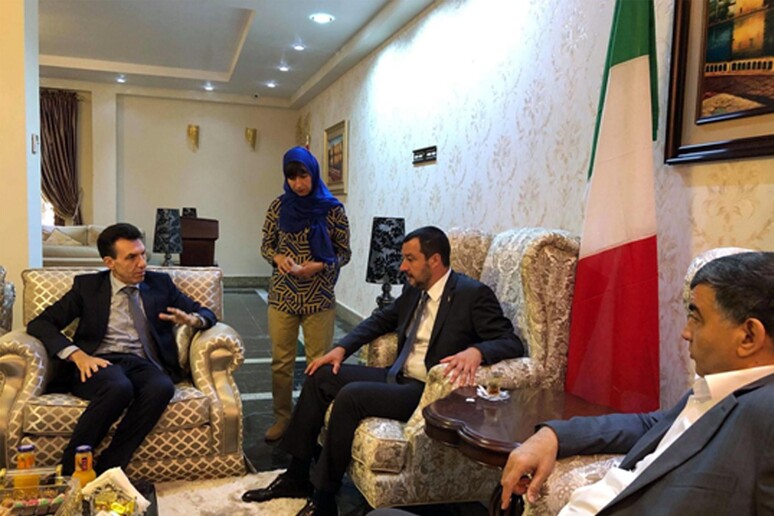 Il ministro dell 'Interno Matteo Salvini incontra il collega libico Abdulsalam Ashour a Tripoli -     RIPRODUZIONE RISERVATA