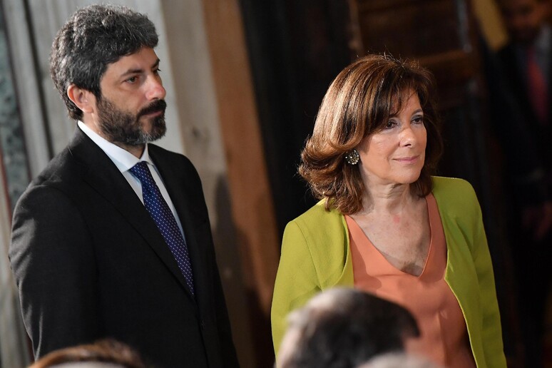 I presidenti di Camera e Senato Roberto Fico ed Elisabetta Alberti Casellati (archivio) - RIPRODUZIONE RISERVATA