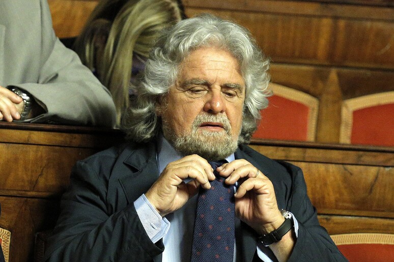 Beppe Grillo in Aula al Senato (archivio) - RIPRODUZIONE RISERVATA
