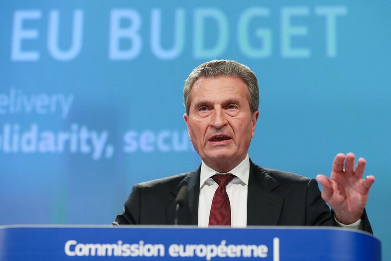 Gunther Oettinger © ANSA/EPA