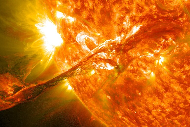 L 'eruzione solare del 31agosto 2012 (fonte: NASA Goddard Space Flight Center) - RIPRODUZIONE RISERVATA