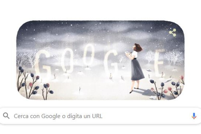 Silvia Plath, il doodle di Google - RIPRODUZIONE RISERVATA