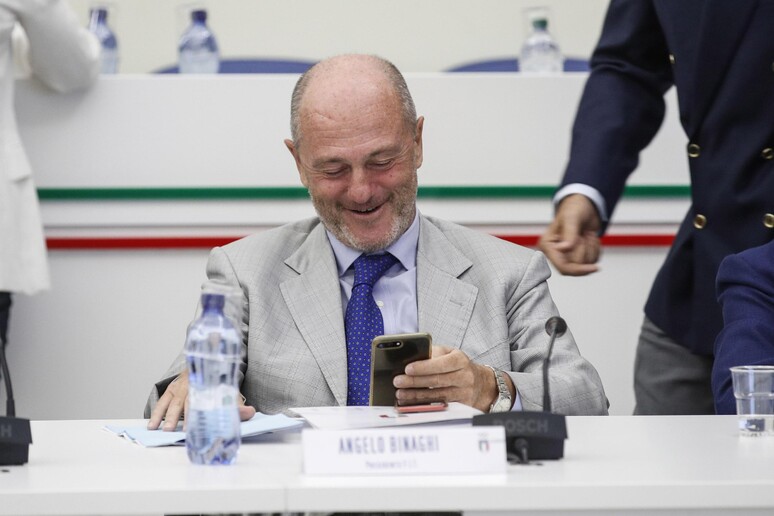 Il presidente della Federazione Italiana Tennis Angelo Binaghi - RIPRODUZIONE RISERVATA