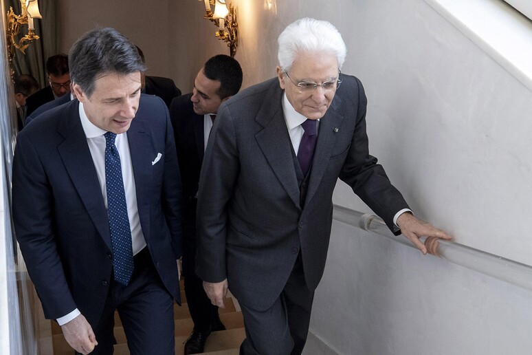 Il Presidente della Repubblica Sergio Mattarella con il Presidente del Consiglio Giuseppe Conte - Uff Stampa Quirinale - RIPRODUZIONE RISERVATA